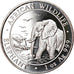 Moneta, Somalia, Elephant, 100 Shillings, 2010, 1 Oz, FDC, Argento