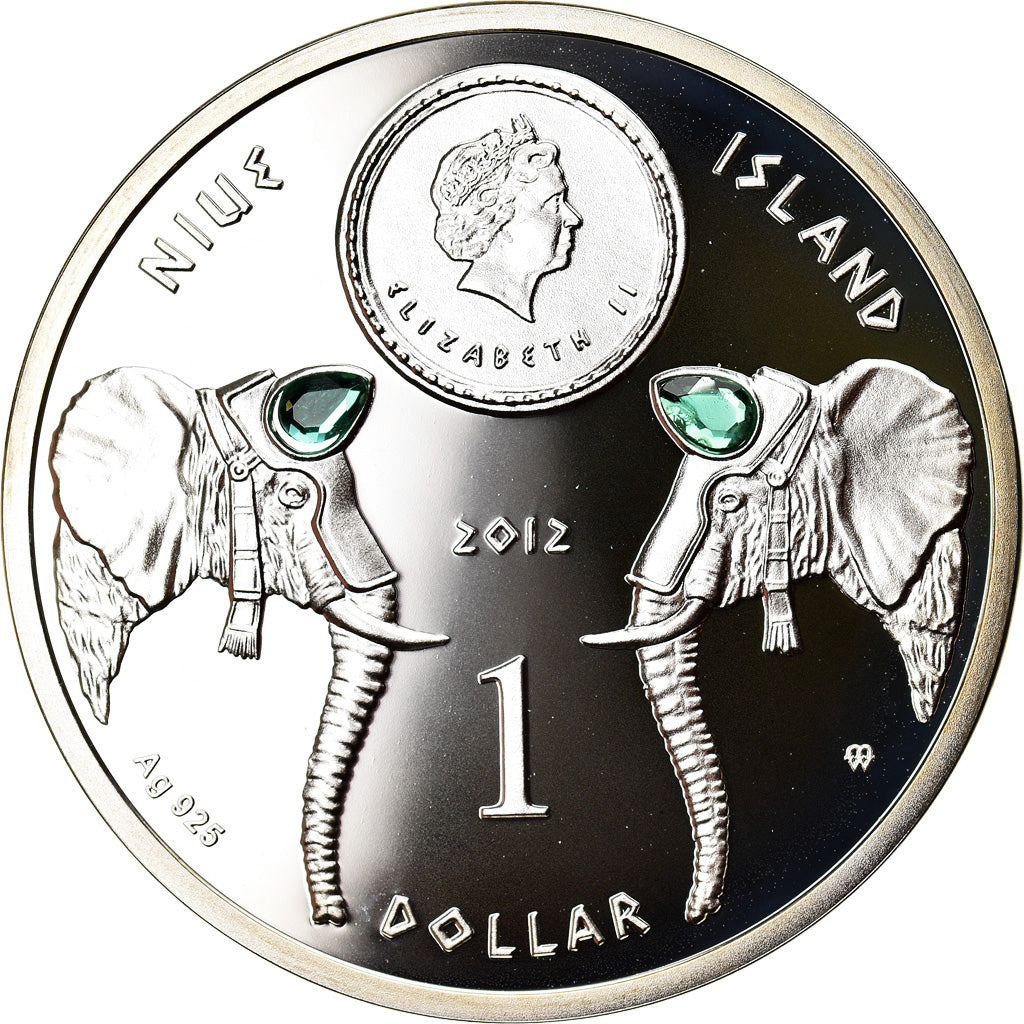 Monnaie, Niue, Elizabeth II, Hannibal Barkas, Dollar, 2012, Warsaw, FDC, Argent