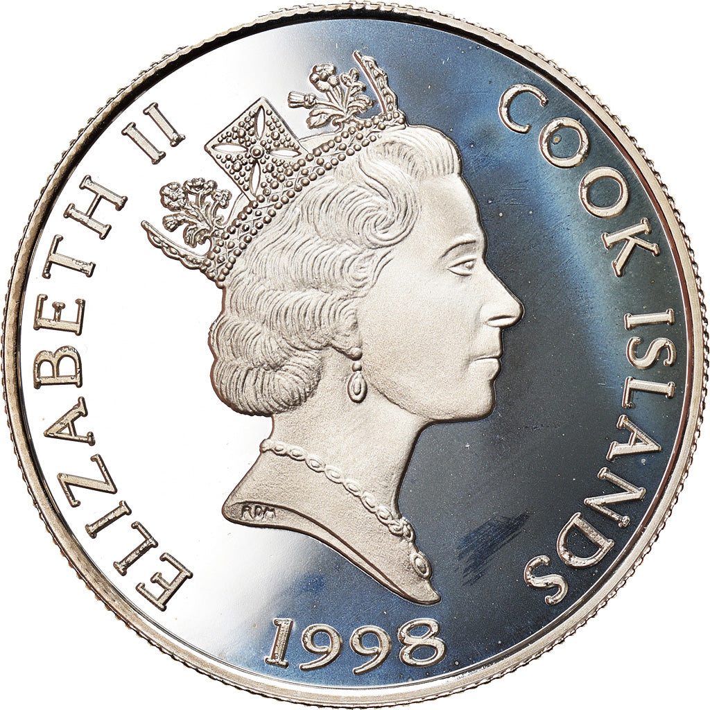 Moneta, Wyspy Cooka, World Cup France 1998, 1 Dollar, 1998, MS(65-70)