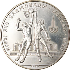 Coin, Russia, Basketball, 10 Roubles, 1979, AU(55-58), Silver, KM:168
