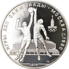 Moneta, Russia, Basketball, 10 Roubles, 1979, Proof, SPL, Argento, KM:168