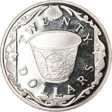 Moneta, ISOLE VERGINI BRITANNICHE, Elizabeth II, 20 Dollars, 1985, Franklin