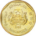 SINGAPORE, Dollar, 1988, British Royal Mint, KM #54b, MS(63), Aluminum-Bronze,..