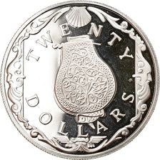 Moneta, ISOLE VERGINI BRITANNICHE, Elizabeth II, Perfume Bottle, 20 Dollars