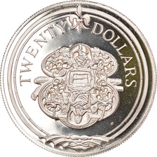 Münze, BRITISH VIRGIN ISLANDS, Elizabeth II, Sword Guillon, 20 Dollars, 1985