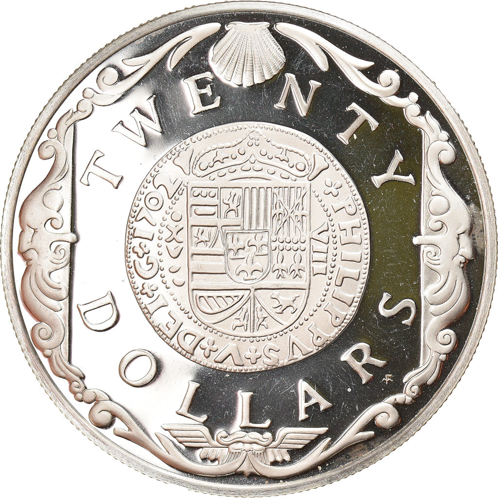 Moneta, ISOLE VERGINI BRITANNICHE, Elizabeth II, Gold Doubloon, 20 Dollars