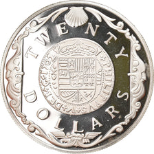 Moneta, ISOLE VERGINI BRITANNICHE, Elizabeth II, Gold Doubloon, 20 Dollars
