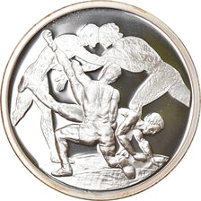 Grecia, 10 Euro, Wrestling, 2004, Athens, Proof, FDC, Argento, KM:203