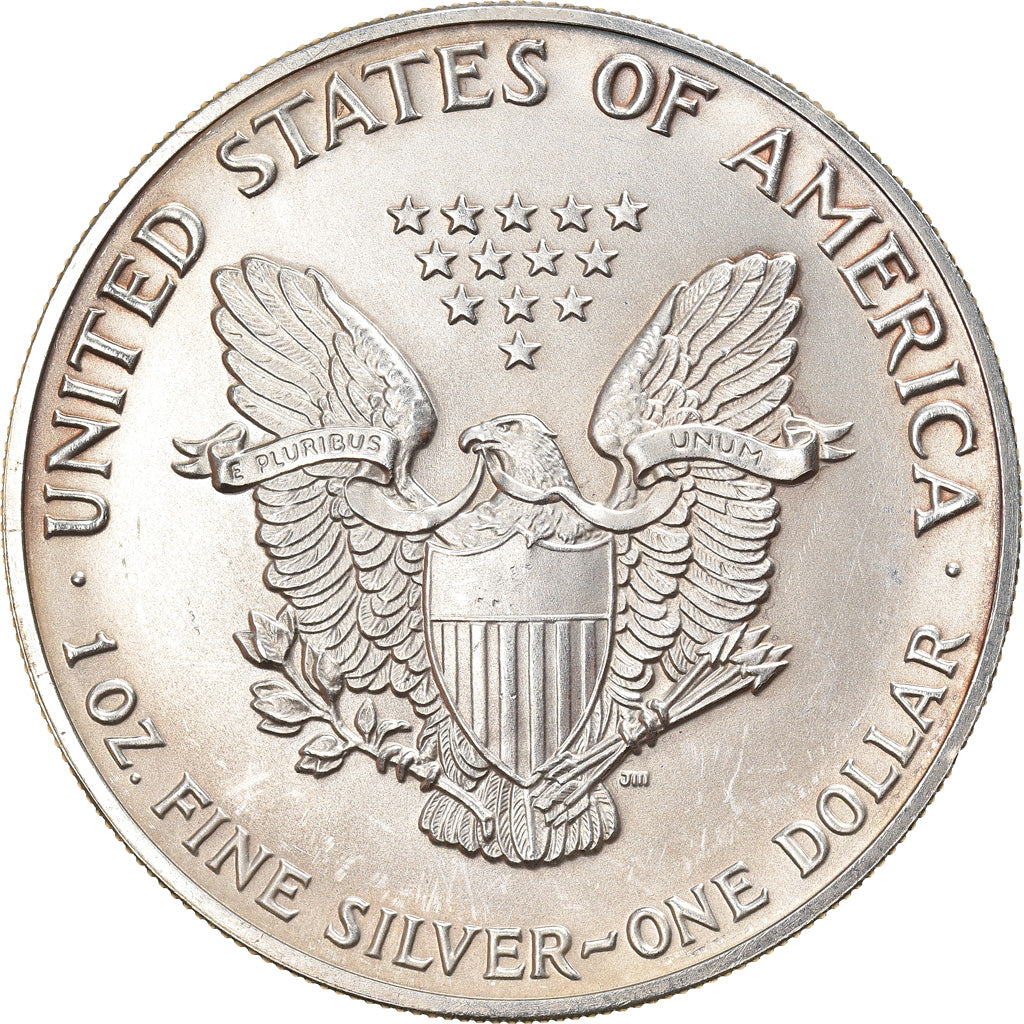 Münze, Vereinigte Staaten, Silver Eagle, Dollar, 1992, 1 Oz, VZ+, Silber