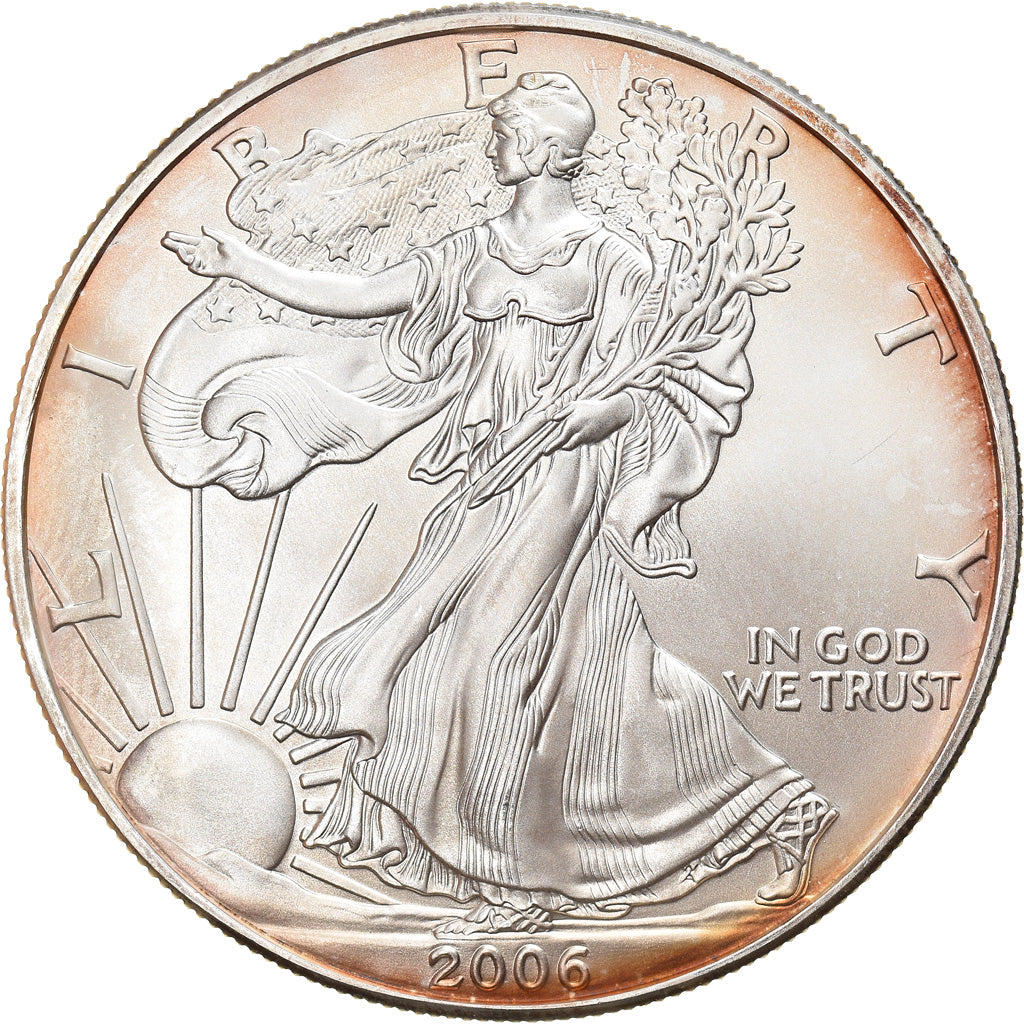 Monnaie, États-Unis, Silver Eagle, Dollar, 2006, 1 Oz, SPL, Argent