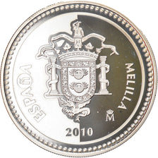 Hiszpania, 5 Euro, Melilla, 2010, Madrid, MS(65-70), Srebro, KM:1161