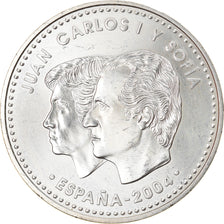 Hiszpania, 12 Euro, Isabel I, 2004, Madrid, MS(60-62), Srebro, KM:1095