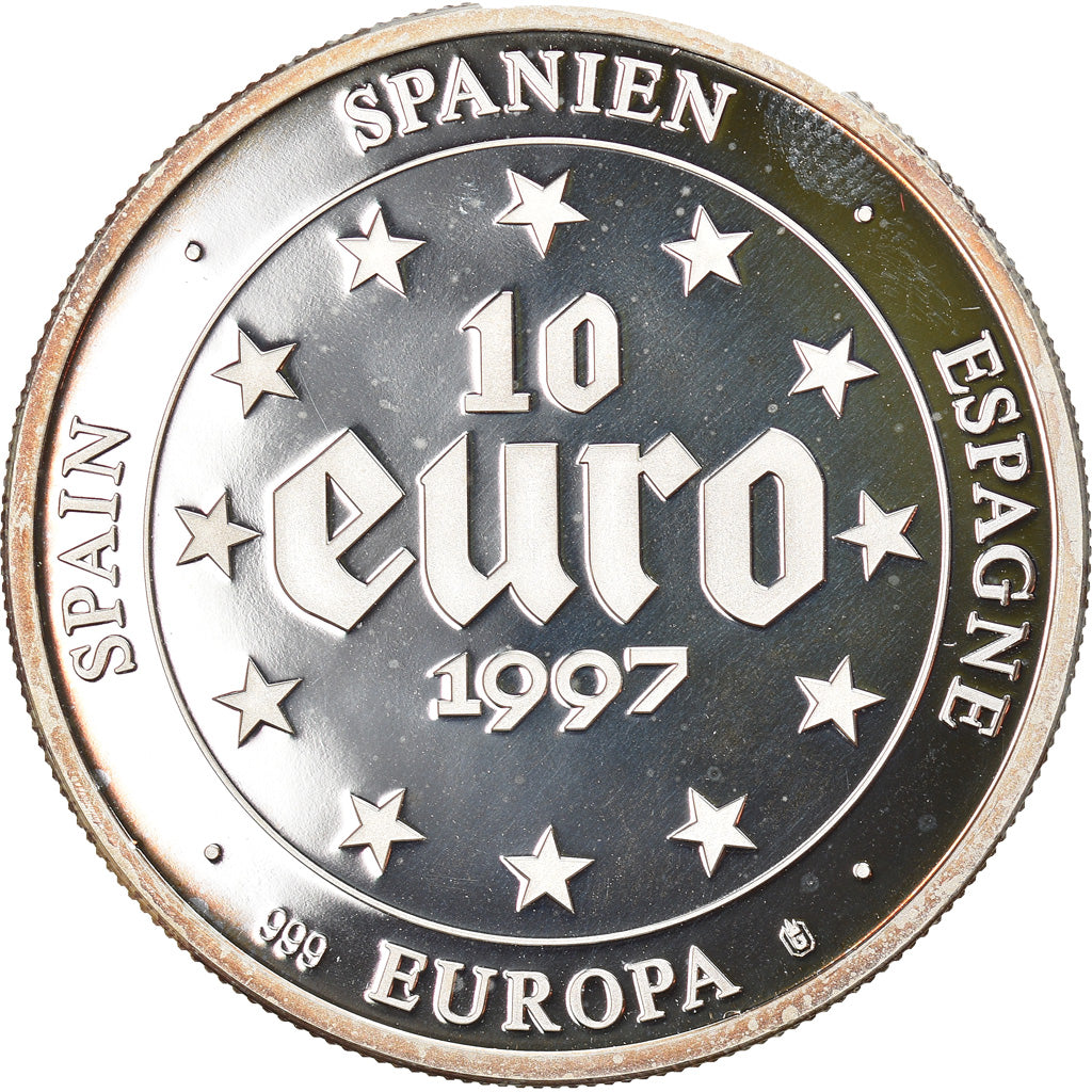 Espagne, 10 Euro, Banknote 5000 Pesetas, 1997, Paranumismatique, FDC, Argent