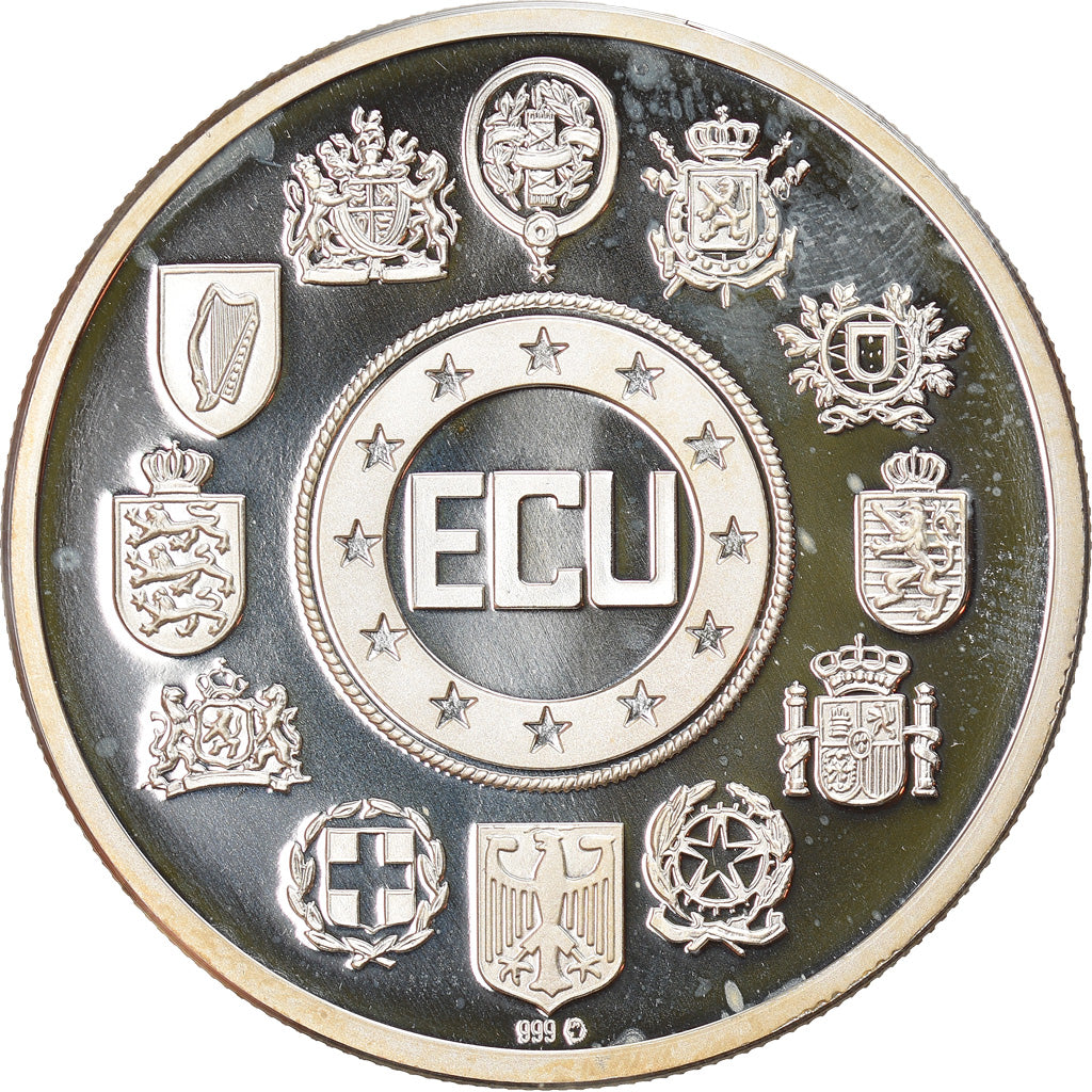 Holandia, Medal, Ecu, Grand-Duc Guillaume II 1792-1849, MS(65-70), Srebro