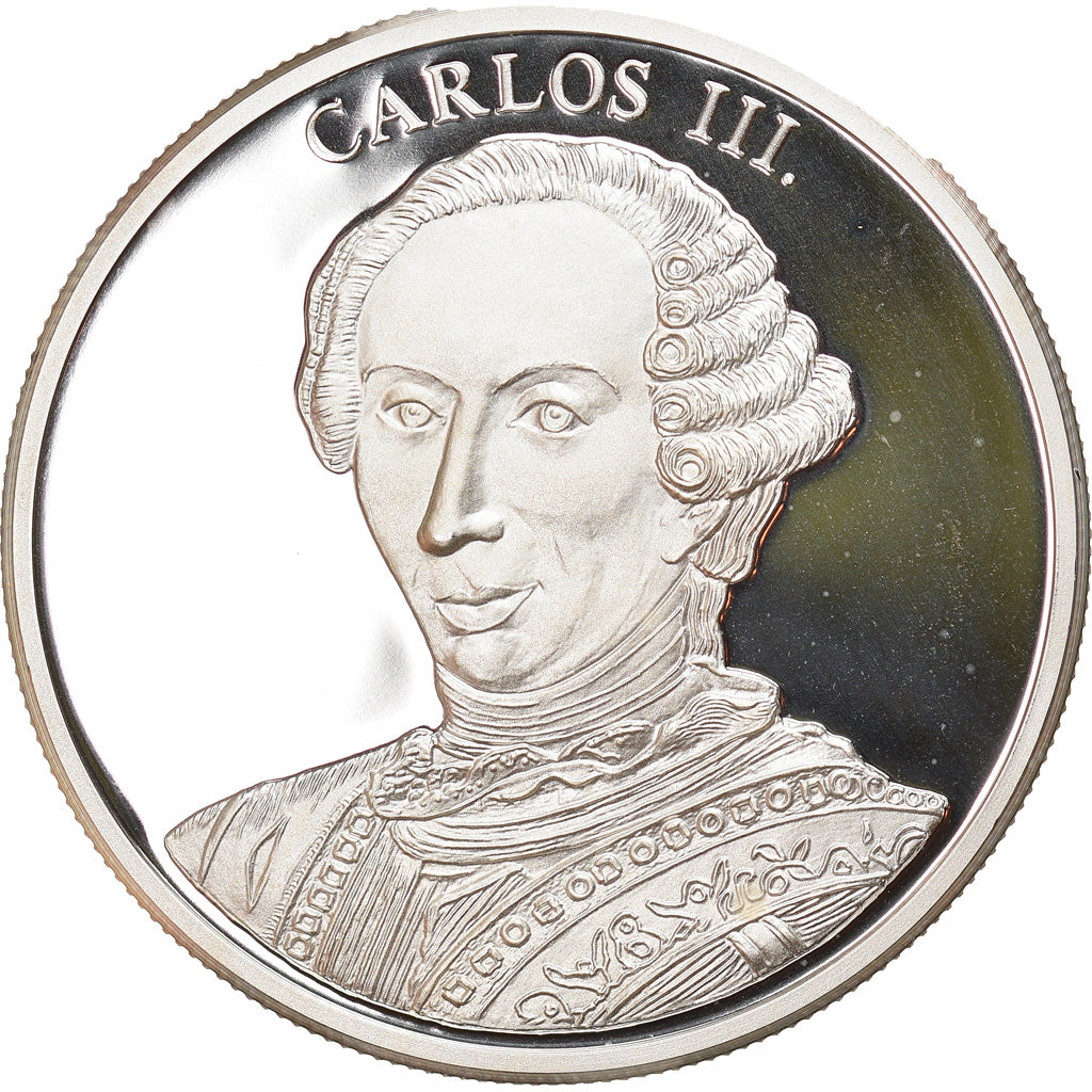 Spagna, medaglia, Ecu, Carlos III, España '94, FDC, Argento