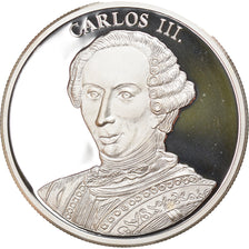 Spagna, medaglia, Ecu, Carlos III, España '94, FDC, Argento