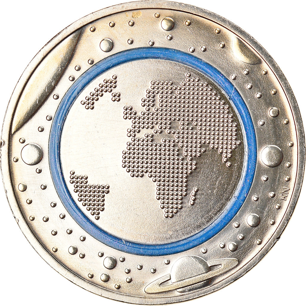 Allemagne, 5 Euro, Planet Earth, 2016, Karlsruhe, SUP, Cupro-Nickel & Plastique