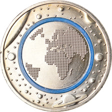 Allemagne, 5 Euro, Planet Earth, 2016, Karlsruhe, SUP, Cupro-Nickel & Plastique