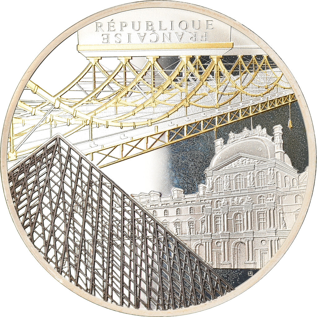 France, Monnaie de Paris, 10 Euro, UNESCO - Louvre, 2018, Paris, FDC, Argent
