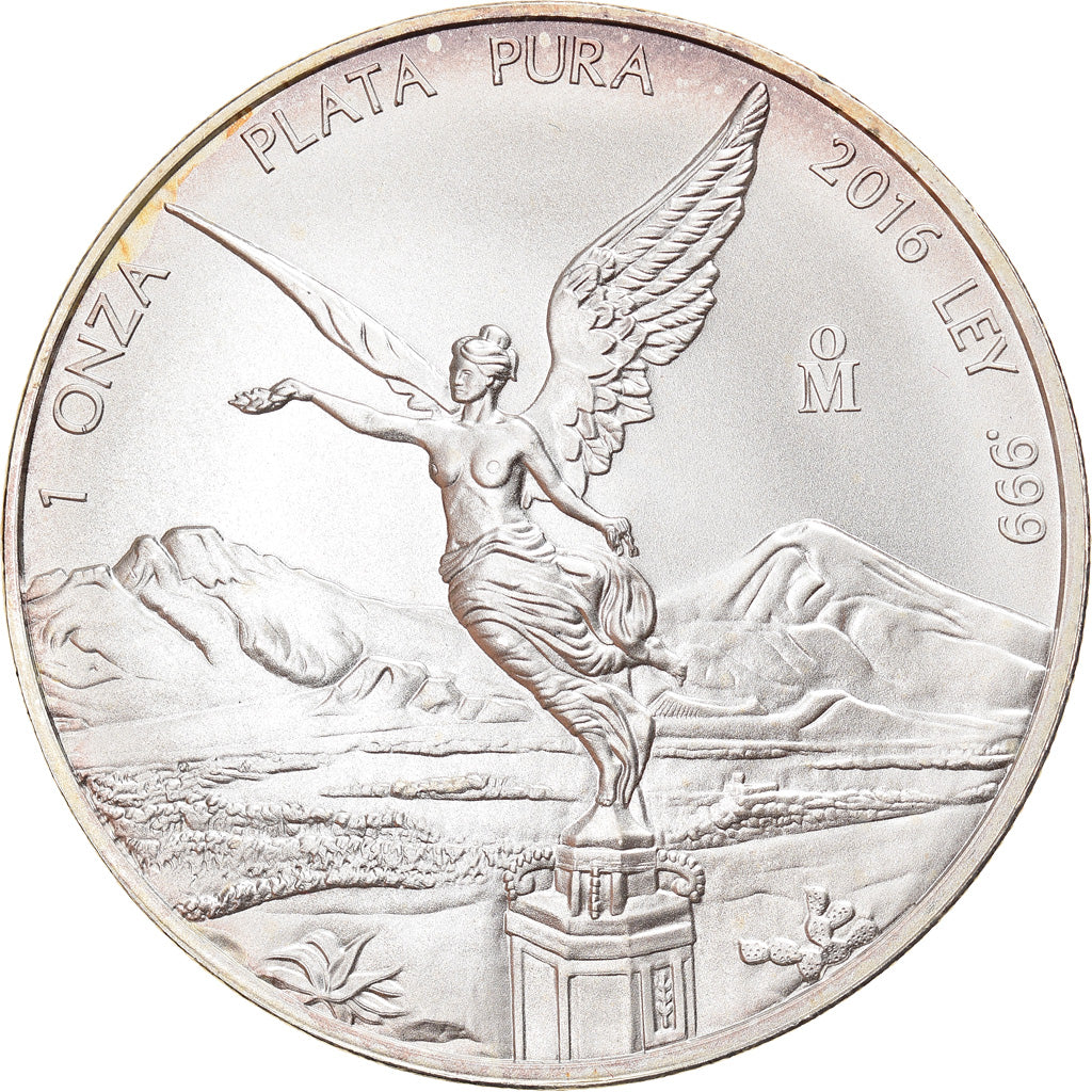 Moeda, México, Libertad, Onza, Troy Ounce of Silver, 2016, Mexico City, MS(64)