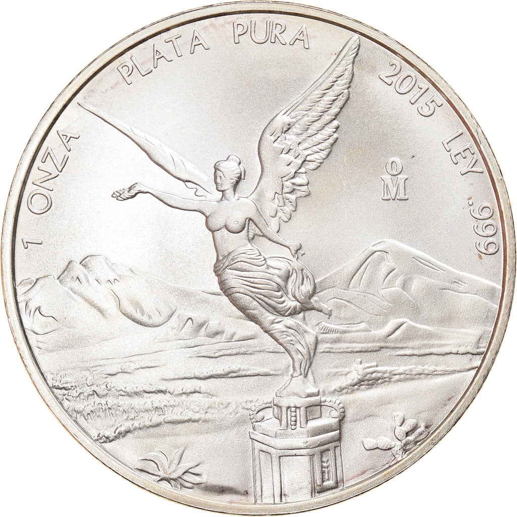 Munten, Mexico, Libertad, Onza, Troy Ounce of Silver, 2015, Mexico City, FDC