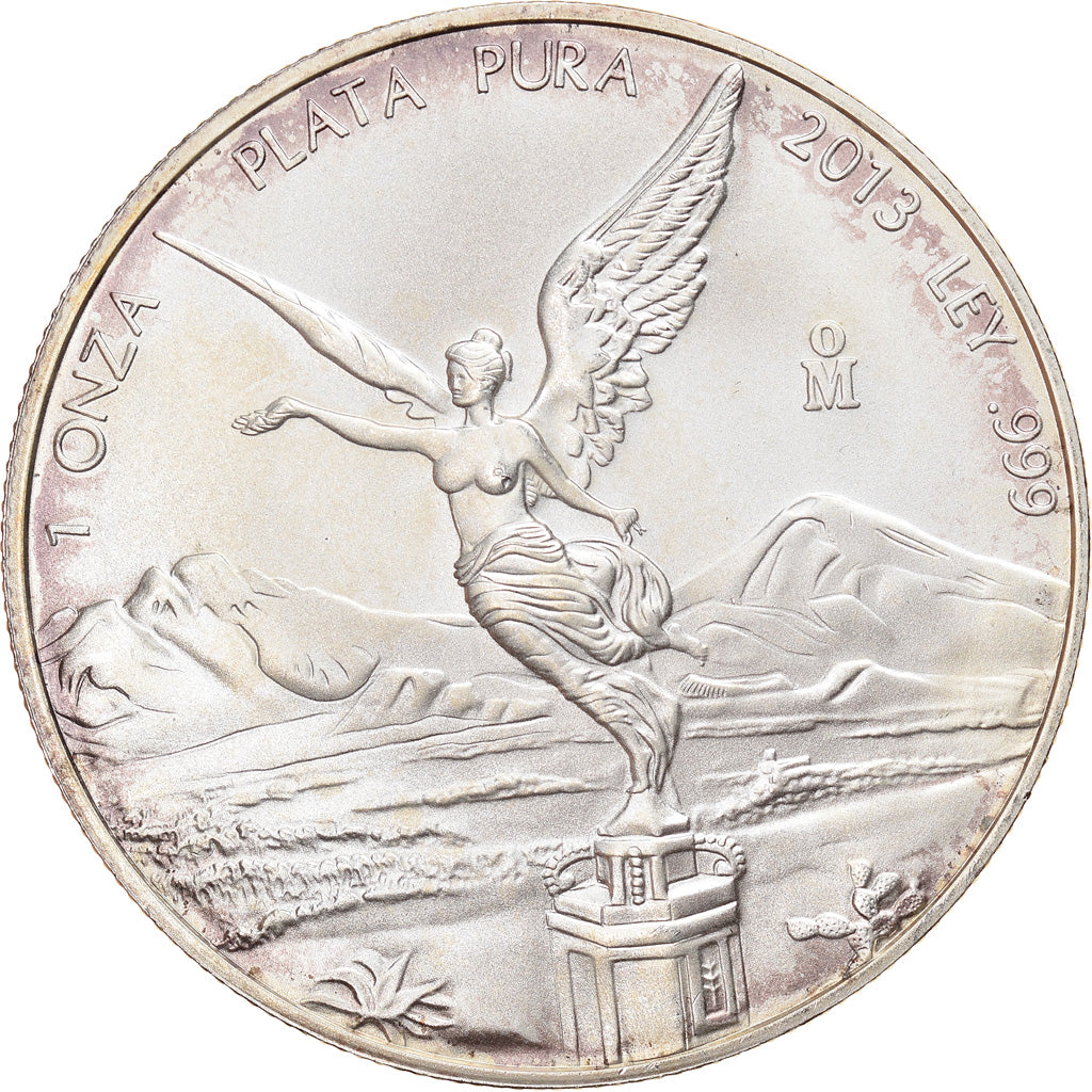 Munten, Mexico, Libertad, Onza, Troy Ounce of Silver, 2013, Mexico City, UNC