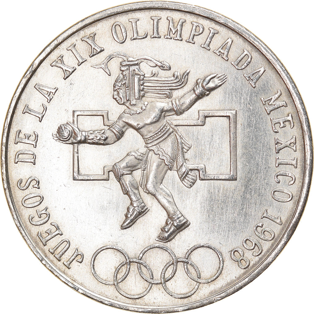 Moneta, Mexico, 25 Pesos, 1968, Mexico City, EF(40-45), Srebro, KM:479.1