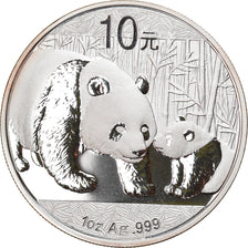 Monnaie, CHINA, PEOPLE'S REPUBLIC, Panda, 10 Yüan, 2011, 1 Oz, FDC, Argent