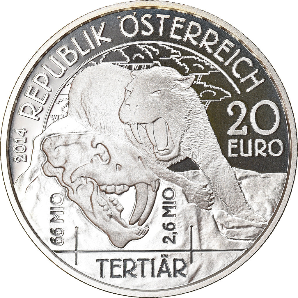 Austria, 20 Euro, Tertiary, 2014, Proof, MS(65-70), Silver