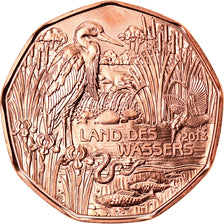Austria, 5 Euro, Land des Wassers, 2013, Vienna, FDC, Rame
