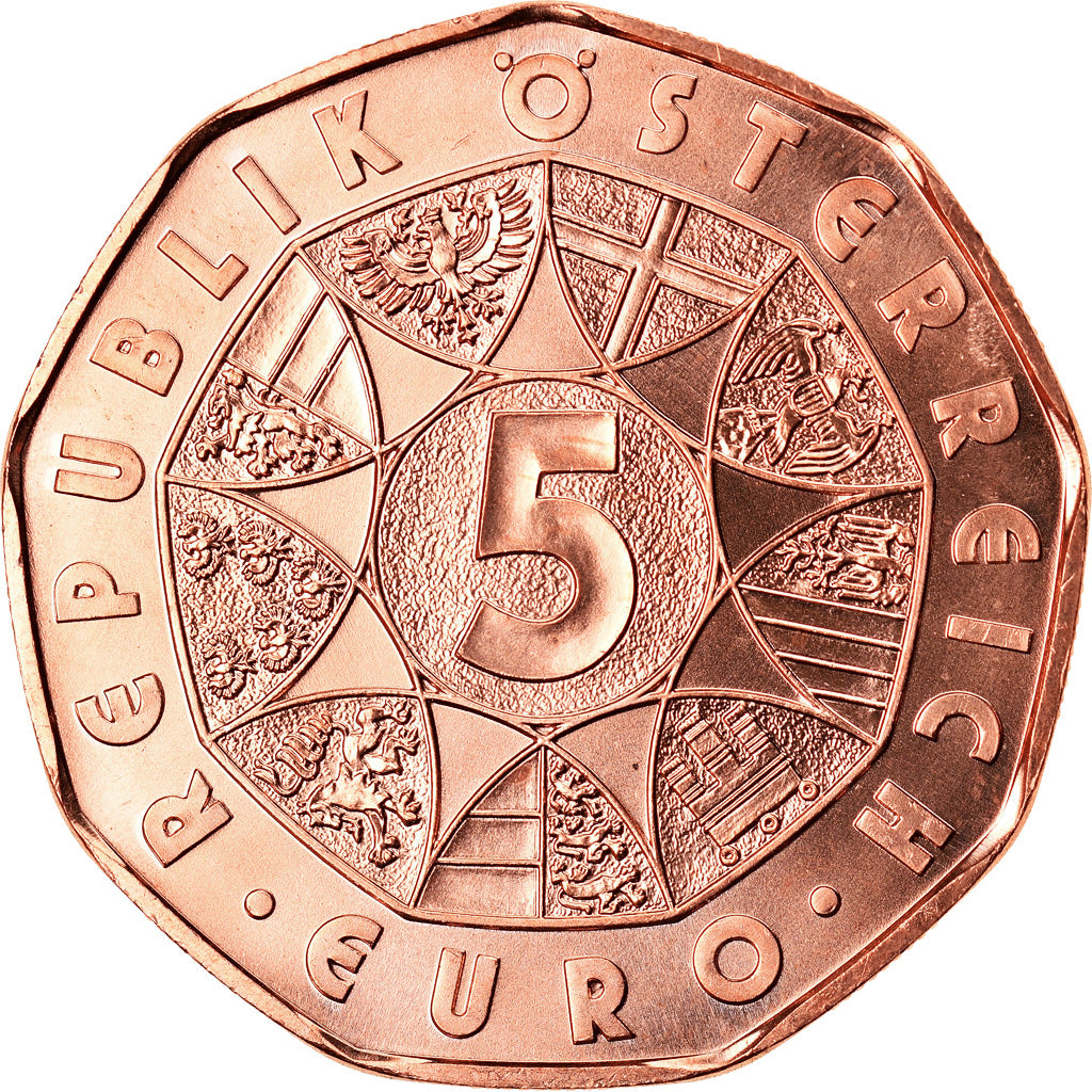 Austria, 5 Euro, Land des Wassers, 2013, Vienna, FDC, Rame
