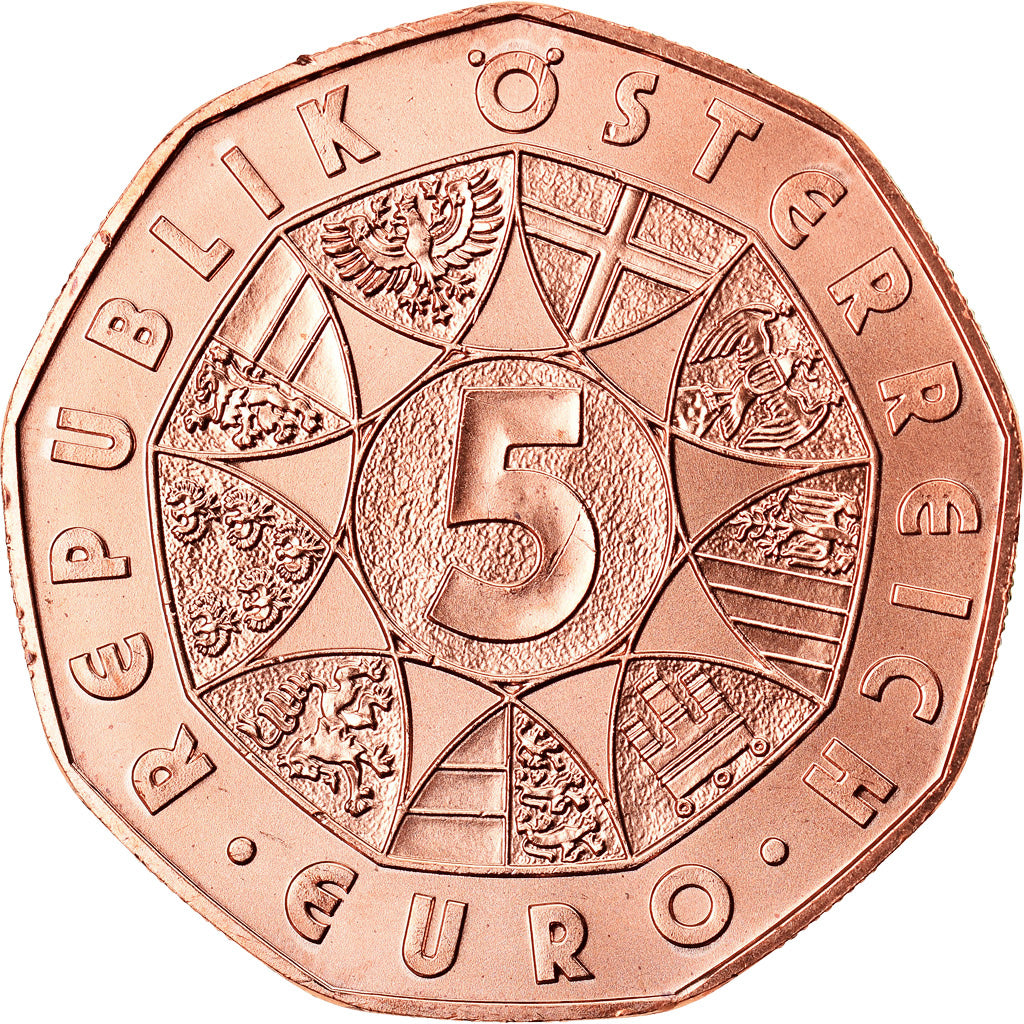 Österreich, 5 Euro, Viennese Waltz, 2013, Vienna, STGL, Kupfer
