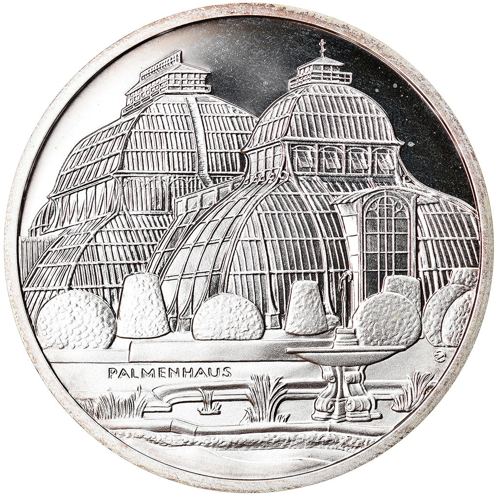 Austria, 10 Euro, Schönbrunn Palace, 2003, Vienna, Proof, FDC, Argento
