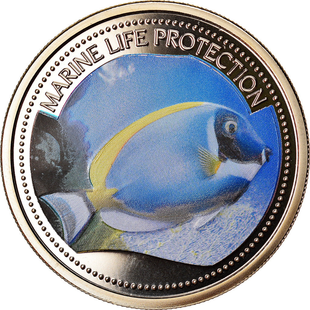 Monnaie, Palau, Blue Surgeon Fish, Dollar, 2007, FDC, Copper-nickel, KM:118