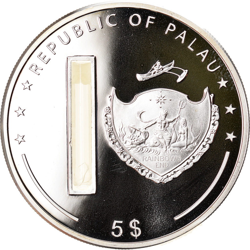 Münze, Palau, Lourdes, 5 Dollars, 2007, STGL, Silber, KM:428