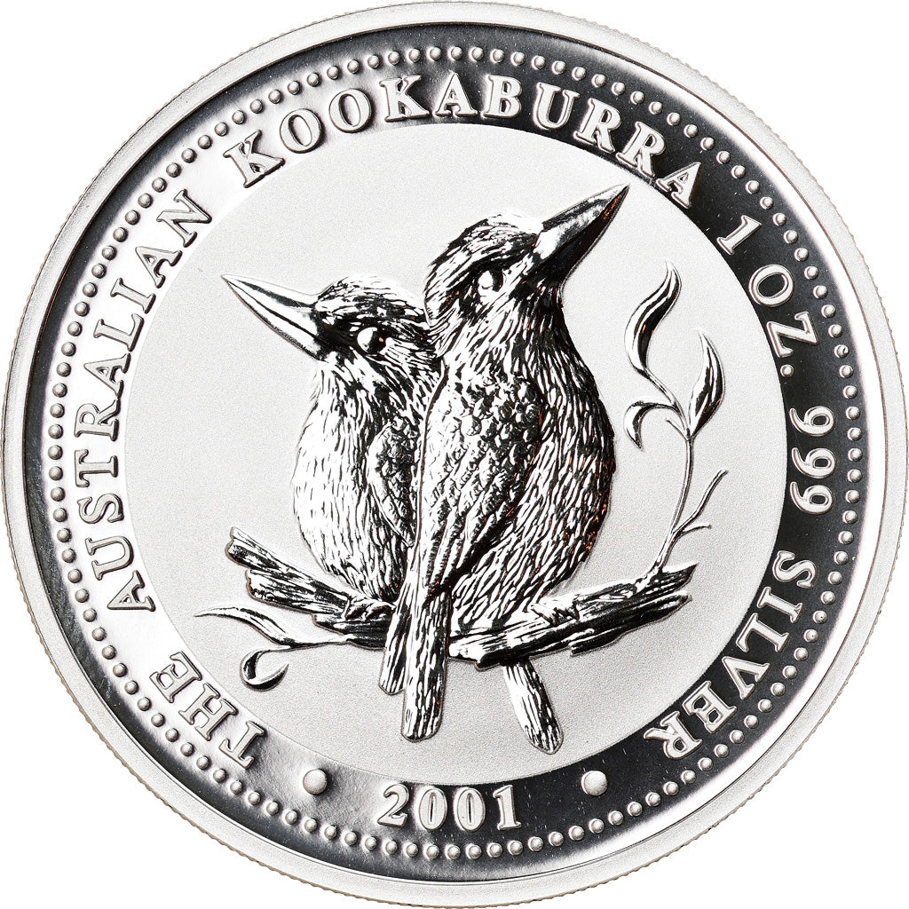 Moneta, Australia, Elizabeth II, Australian Kookaburra, Dollar, 2001, Perth, 1