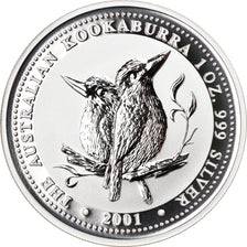 Moneta, Australia, Elizabeth II, Australian Kookaburra, Dollar, 2001, Perth, 1