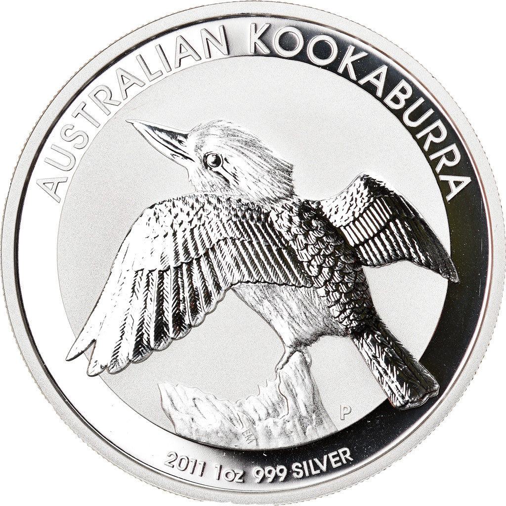 Monnaie, Australie, Australian Kookaburra, 1 Dollar, 2011, 1 Oz, FDC, Argent