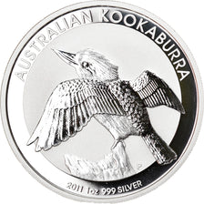 Monnaie, Australie, Australian Kookaburra, 1 Dollar, 2011, 1 Oz, FDC, Argent