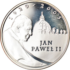 Münze, Polen, Pope John Paul II, 10 Zlotych, 2005, Warsaw, Proof, STGL, Silber