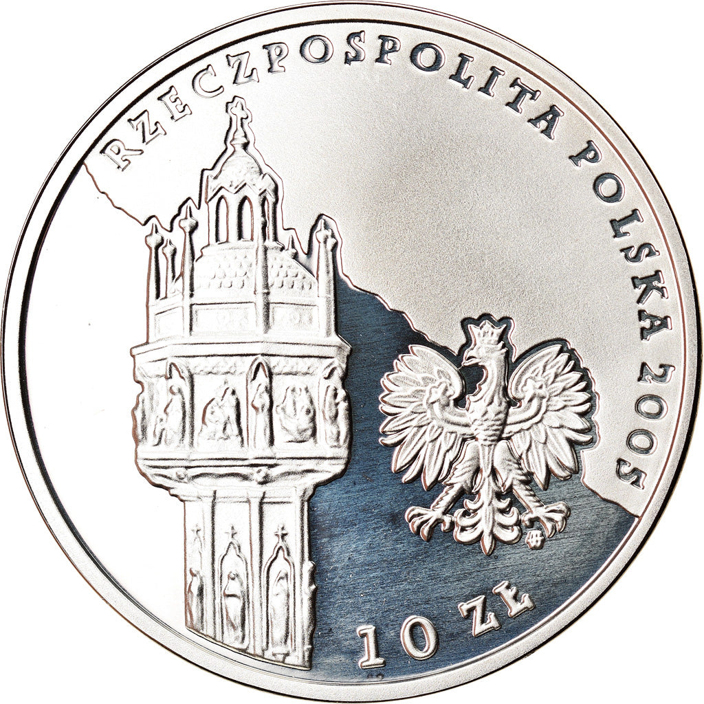 Moneta, Polonia, Pope John Paul II, 10 Zlotych, 2005, Warsaw, Proof, FDC