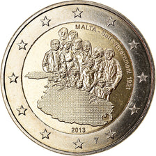 Malte, 2 Euro, Self-Government 1921, 2013, Paris, SUP+, Bi-Metallic