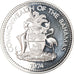Moeda, Baamas, Elizabeth II, 5 Dollars, 1974, Franklin Mint, U.S.A., MS(63)