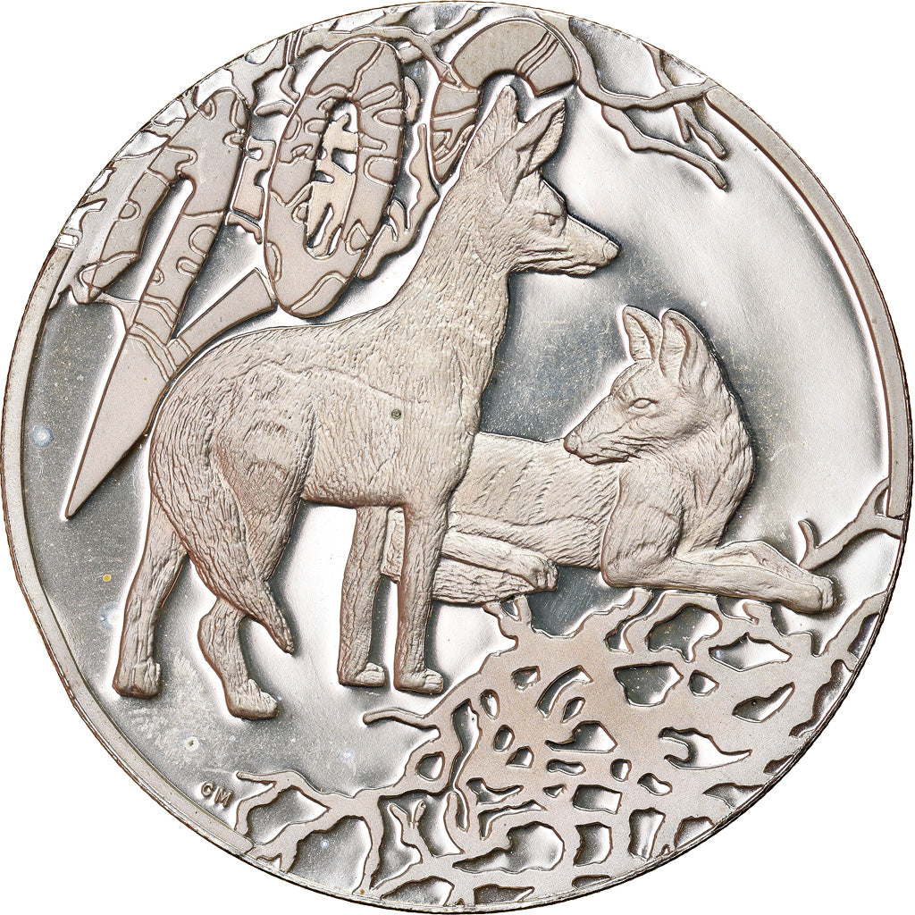 Coin, South Africa, Black-backed Jackal, 20 Cents, 2006, Pretoria, Proof