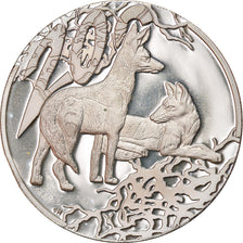 Coin, South Africa, Black-backed Jackal, 20 Cents, 2006, Pretoria, Proof