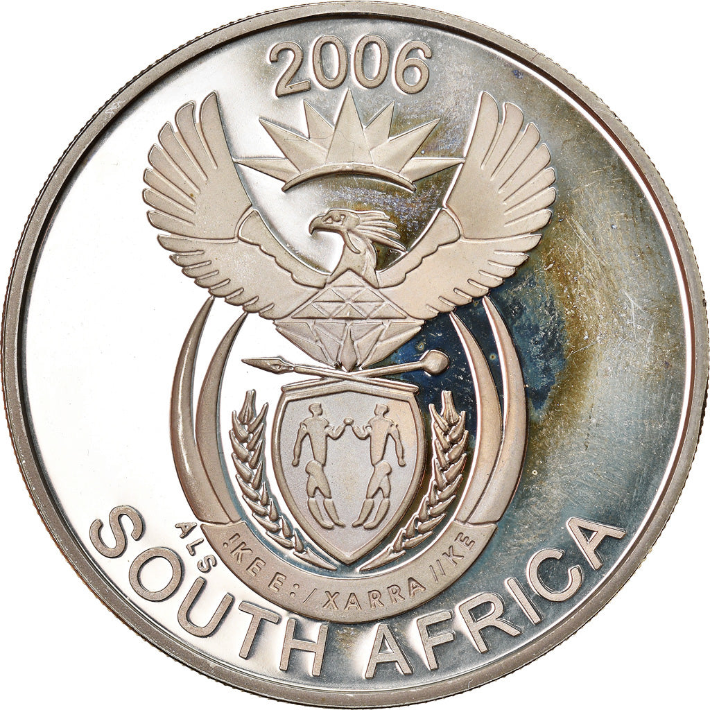 Coin, South Africa, Black-backed Jackal, 20 Cents, 2006, Pretoria, Proof