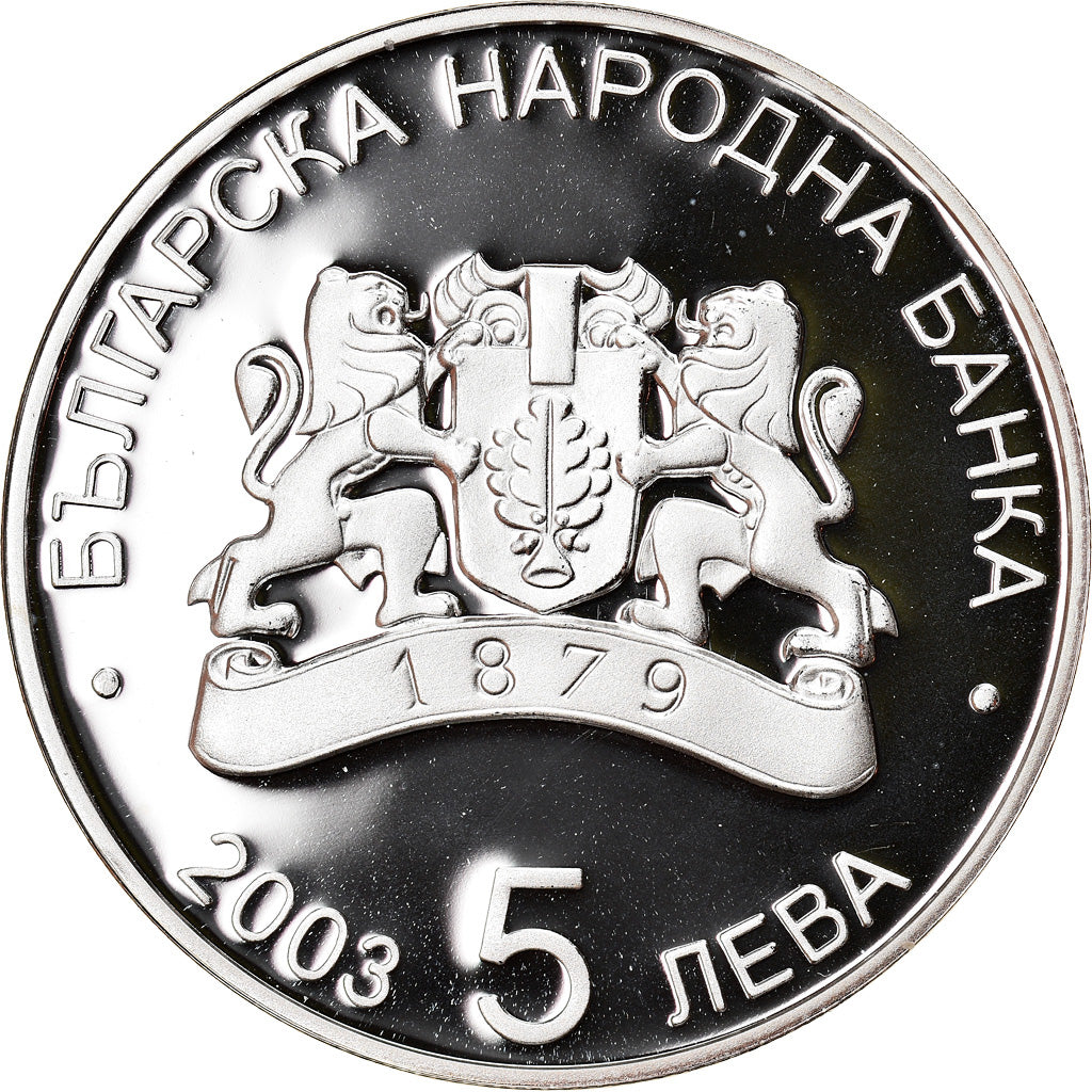 Münze, Bulgarien, World Football Cup 2006, 5 Leva, 2003, Sofia, Proof, STGL