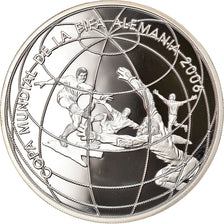 Moneta, Perù, FIFA World Cup, Nuevo Sol, 2004, Madrid, Proof, FDC, Argento