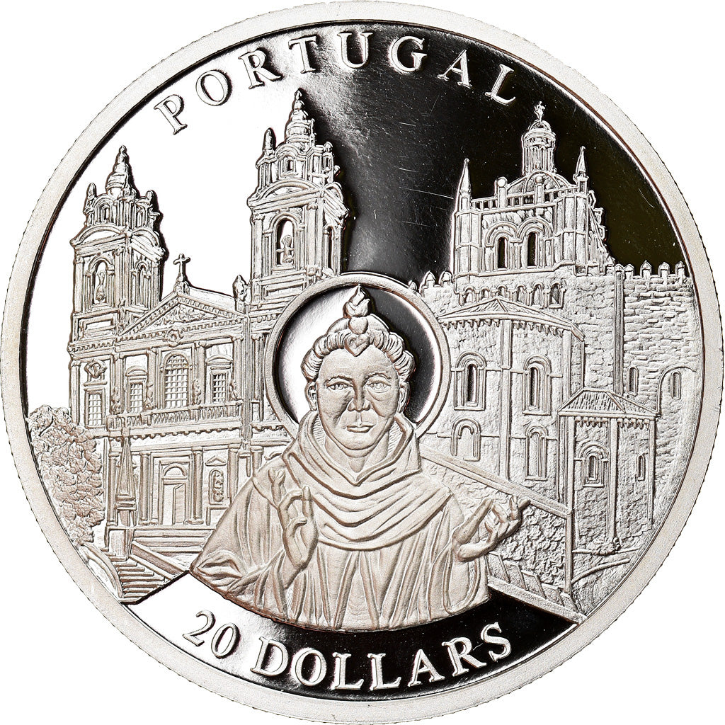 Coin, Liberia, Portugal, 20 Dollars, 2001, MS(65-70), Silver