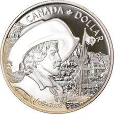 Coin, Canada, Elizabeth II, 400th Anniversary of Québec, Dollar, 2008, Proof